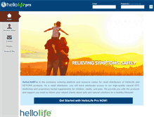 Tablet Screenshot of hellolifepro.com